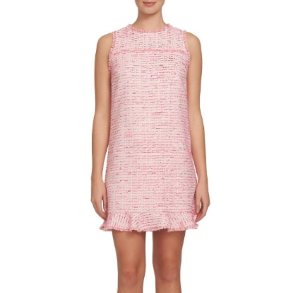 [Cece] Pink Tweed Mini Dress [10]